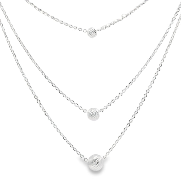 Collar con Esferas de Plata