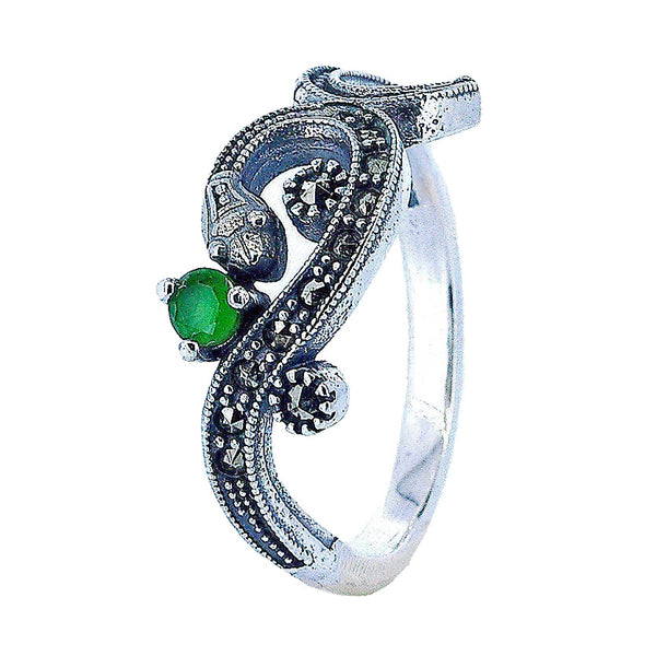 Anillo de Plata y Marquesita