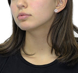 Arete Circular con Infinito de Plata con Circonia