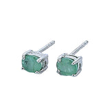 Aretes De Plata Con Piedras Preciosas