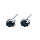 Aretes De Plata Con Piedras Preciosas
