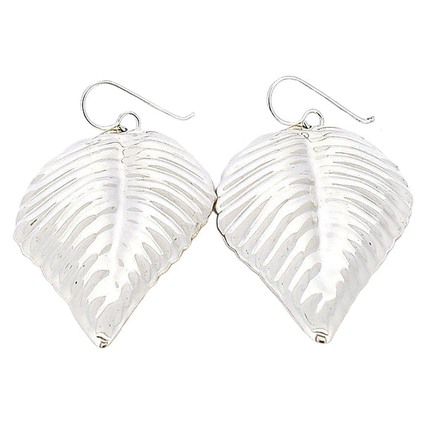 Aretes De Plata Hoja