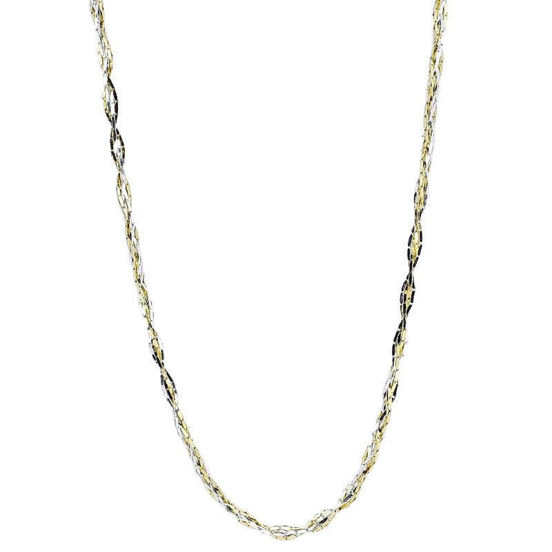 Cadena Trenzada De Plata