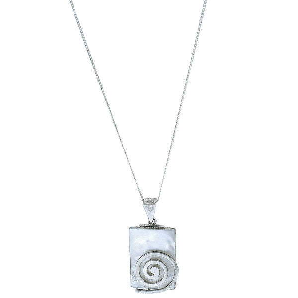 Collar De Plata Con Madreperla