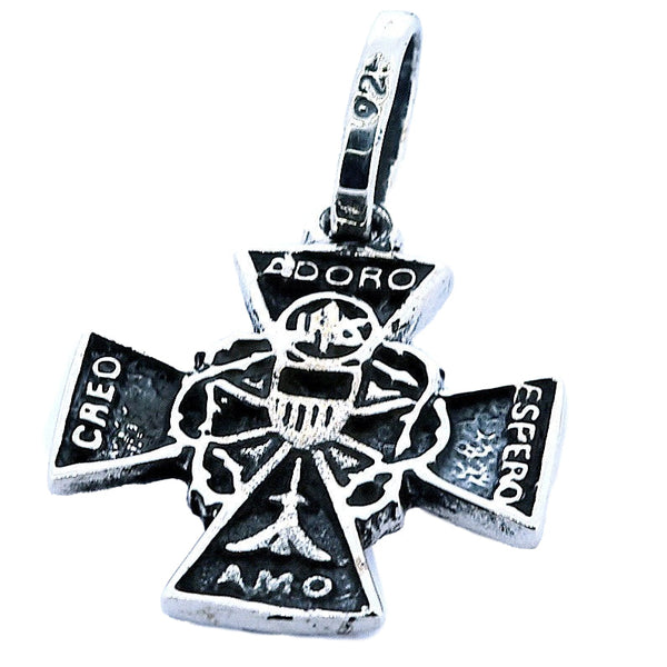 Cruz Con Corona De Espinas De Plata