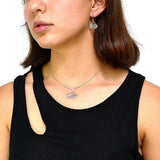 Juego Corazón Y Flor De Plata