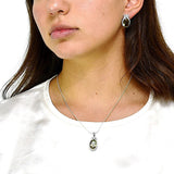 Juego de Plata con Circonia y Zultanita