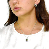 Juego de Plata con Circonia y Zultanita