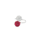 Anillo de Dos Bolas de Fuego