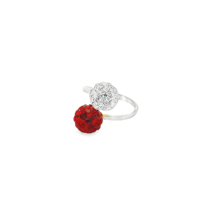 Anillo de Dos Bolas de Fuego