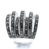 Anillo Con Marquesita De Plata