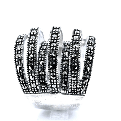 Anillo Con Marquesita De Plata