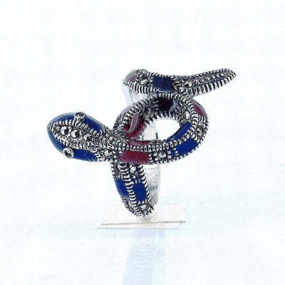 Anillo De Plata Con Marquesita