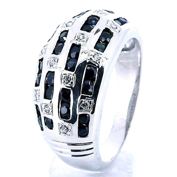 Anillo De Plata Con Piedras Preciosas