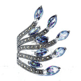 Anillo De Plata Con Marquesita