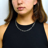 Cadena Clip De Plata