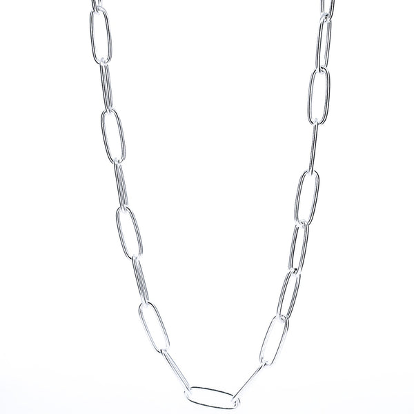 Cadena Clip De Plata