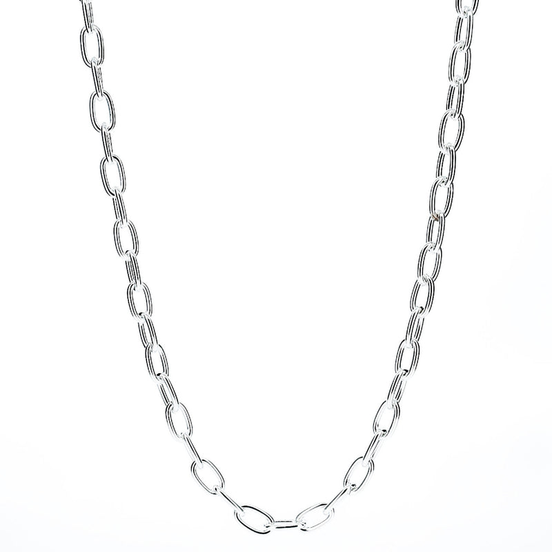 Cadena De Clip Plata