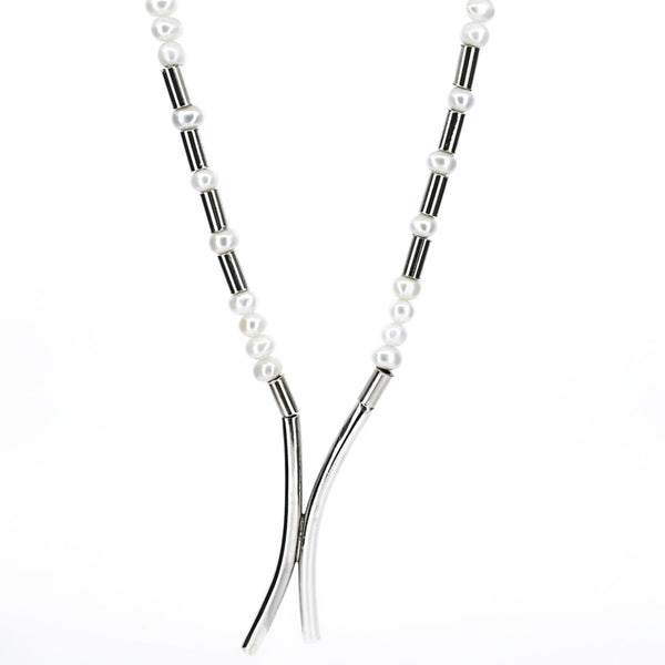 Collar Plata y Perla