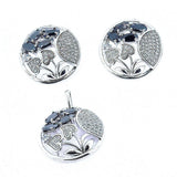 Juego De Plata Con Circonia-Plarte