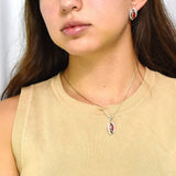 Juego De Plata Con Circonia